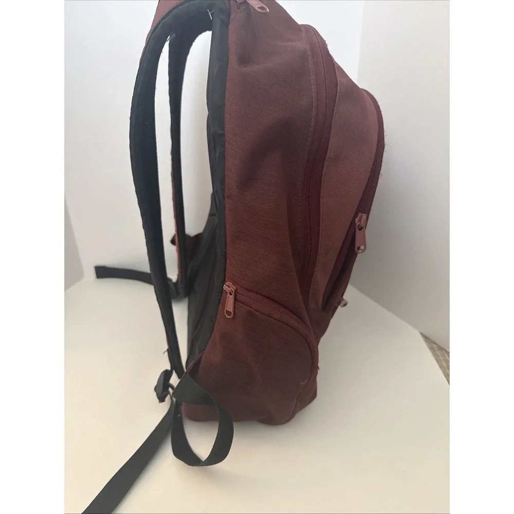 DAKINE Burgundy Backpack With Six Pockets Durable For School Outdoor Use #FLAW